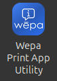 Linux Wepa Print App Utility shortcut