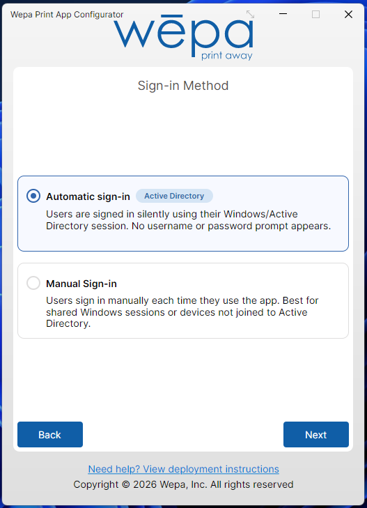 Wepa Lab Configurator Windows username and Active Directory login configuration