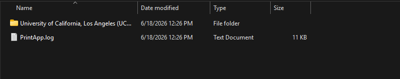 Documents folder with generated MST files